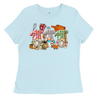 Baby Blue bakery gnomes Ladies Tee - Zillion Design Studio