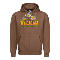 Chestnut bloom where you are planted Zipper Hoodie - NancyCooperArtShop