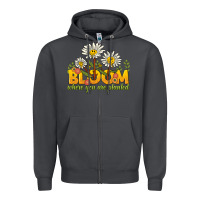 Smoke bloom where you are planted Zipper Hoodie - NancyCooperArtShop