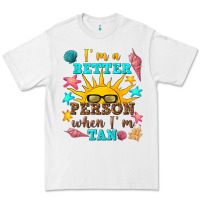 White i m a better person when i m tan Premium Tee - texasbilliewilder
