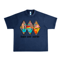 Navy teach love inspire Urban Heavy Tee - JahusDesignShop