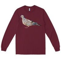 Burgundy American Dove Long Sleeve Tee - LillyAllenDesigns