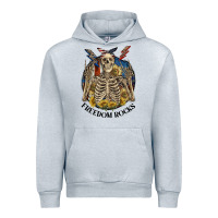 Heather Grey freedom rocks Urban Hoodie - CowGirlArtShop