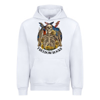 White freedom rocks Urban Hoodie - CowGirlArtShop