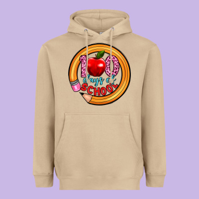 100 Days Of School Heavyweight Hoodie Designed By Artiststas