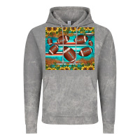 Cloud Rock football turquoise sunflower Vintage Hoodie - JahusDesignShop