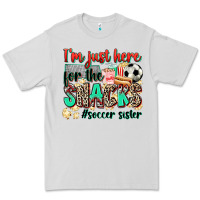 Dove Grey i'm just here for the snacks #soccer sister Premium Tee - Zillion Design Studio