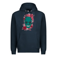 Skull With Flowers Premium Hoodie | Teevron