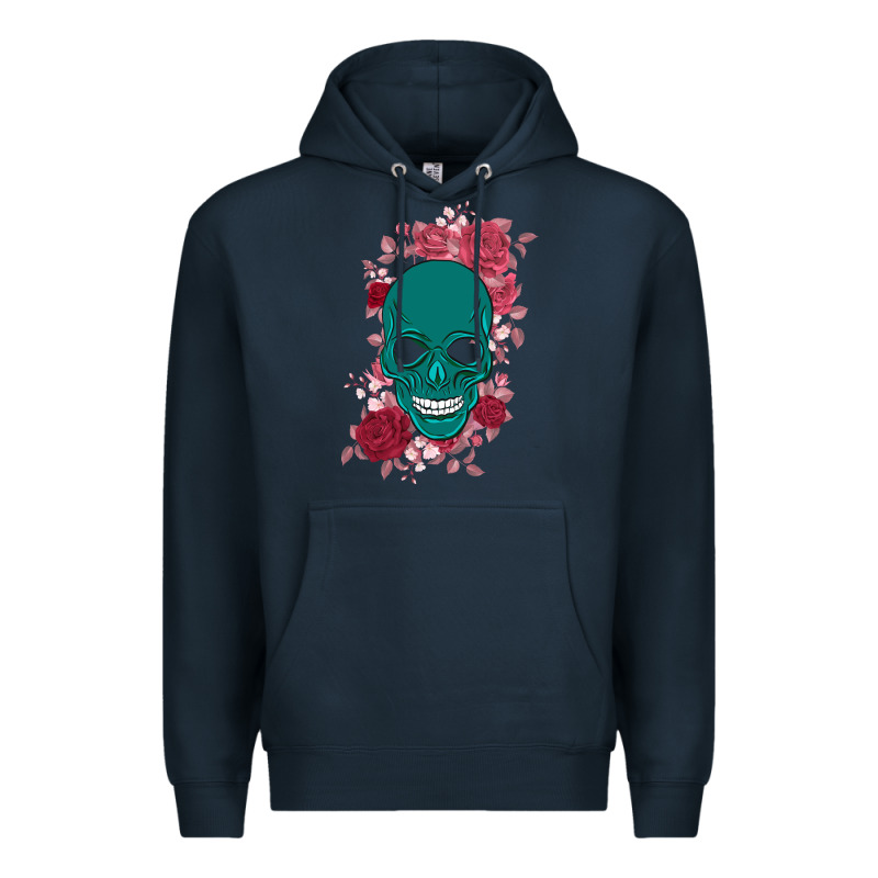 Skull With Flowers Premium Hoodie by Bettercallsaul | Teevron