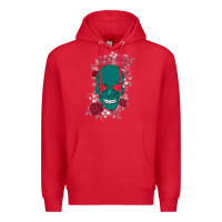 Red Skull with flowers Premium Hoodie - Bettercallsaul