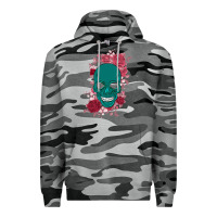 Slate Camo Skull with flowers Premium Hoodie - Bettercallsaul