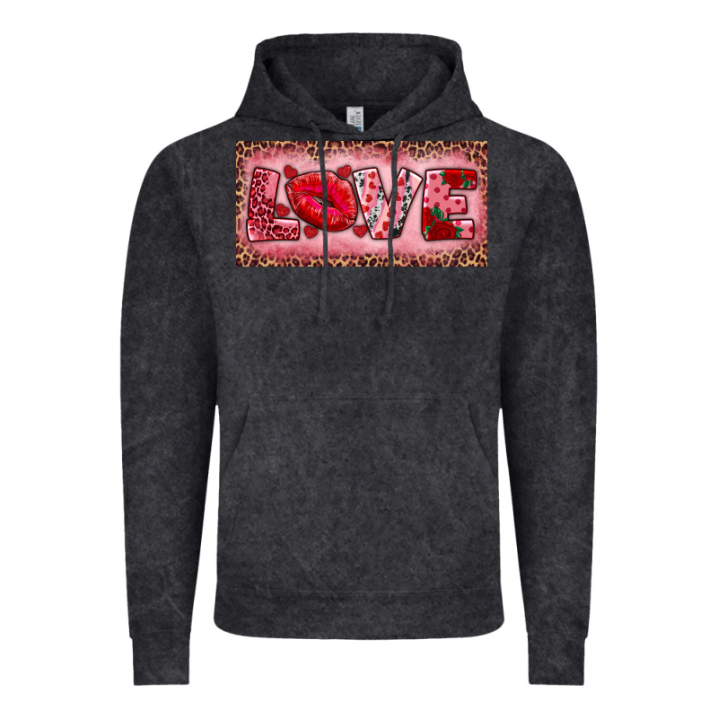 Pink Love Kiss Valentine's Day Vintage Hoodie by RanaPortraitStore | Teevron