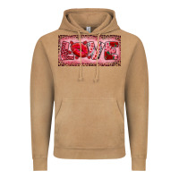 Vintage Camel Pink Love Kiss Valentine's Day Vintage Hoodie - RanaPortraitStore