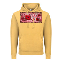 Vintage Mustard Pink Love Kiss Valentine's Day Vintage Hoodie - RanaPortraitStore