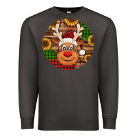 Smoke cute reindeer head Christmas Premium Sweatshirt - Jasminsmagicworld