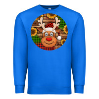 True Royal cute reindeer head Christmas Premium Sweatshirt - Jasminsmagicworld