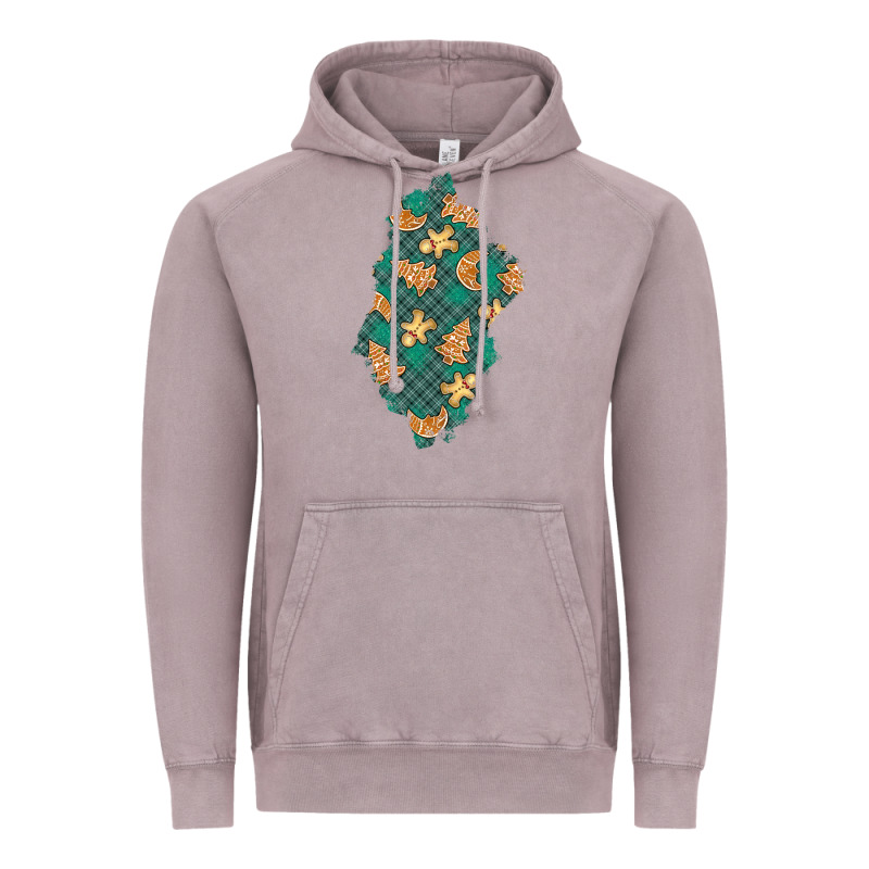 Christmas Gingerbread Cookies Patch Vintage Hoodie by BundleAndBundleShop | Teevron