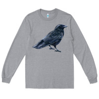 Heather Grey American Crow Long Sleeve Tee - LillyAllenDesigns
