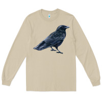 Mushroom American Crow Long Sleeve Tee - LillyAllenDesigns