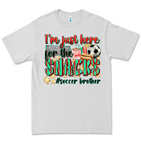 Dove Grey i'm just here for the snacks #soccer  brother Premium Tee - Zillion Design Studio