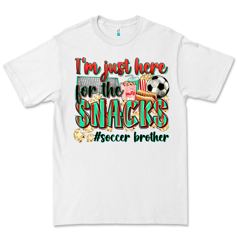 I'm Just Here For The Snacks #soccer  Brother Premium Tee by Zillion Design Studio | Teevron