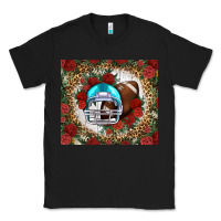 Black american football helmet and leopard Classic Tee - NancyCooperArtShop