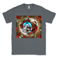 Charcoal Heather american football helmet and leopard Classic Tee - NancyCooperArtShop