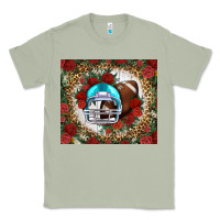 Matcha american football helmet and leopard Classic Tee - NancyCooperArtShop