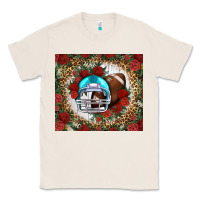 Natural american football helmet and leopard Classic Tee - NancyCooperArtShop