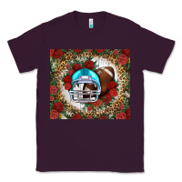Plum american football helmet and leopard Classic Tee - NancyCooperArtShop