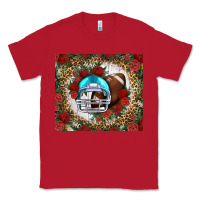 Red american football helmet and leopard Classic Tee - NancyCooperArtShop