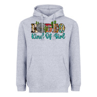Heather Grey rodeo kind of girl Heavyweight Hoodie - Artiststas