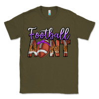 Army Green Football Aunt Classic Tee - CowhideDigitalArt