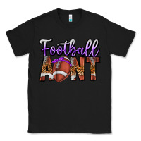 Black Football Aunt Classic Tee - CowhideDigitalArt