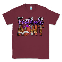 Burgundy Football Aunt Classic Tee - CowhideDigitalArt