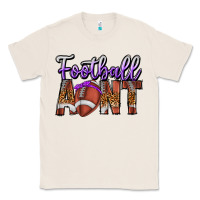 Natural Football Aunt Classic Tee - CowhideDigitalArt