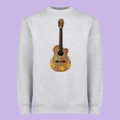 Mexican Guitar Heavyweight Sweatshirt Designed By Artiststas