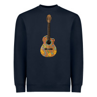 Navy mexican guitar Heavyweight Sweatshirt - Artiststas