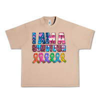 Burro i am a survivor with all cancer ribbons Urban Heavy Tee - AdoDesignShop