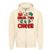 Sandshell oh what fun it is to cheer Zipper Hoodie - MaliasSmallBusiness