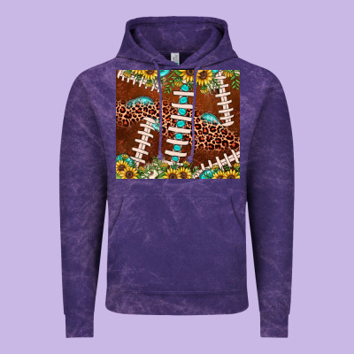 Football Leopard Gemstone Sunflower Vintage Hoodie Designed By Jahusdesignshop
