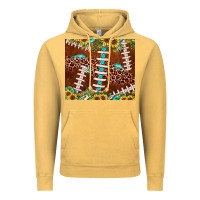 Vintage Mustard football leopard gemstone sunflower Vintage Hoodie - JahusDesignShop