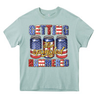 Arona getting star spangled hammared Heavy Core Tee - texasbilliewilder