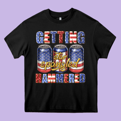 Getting Star Spangled Hammared Heavy Core Tee Designed By Texasbilliewilder