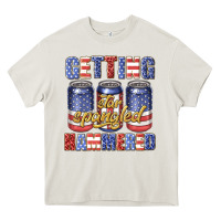 Cream getting star spangled hammared Heavy Core Tee - texasbilliewilder