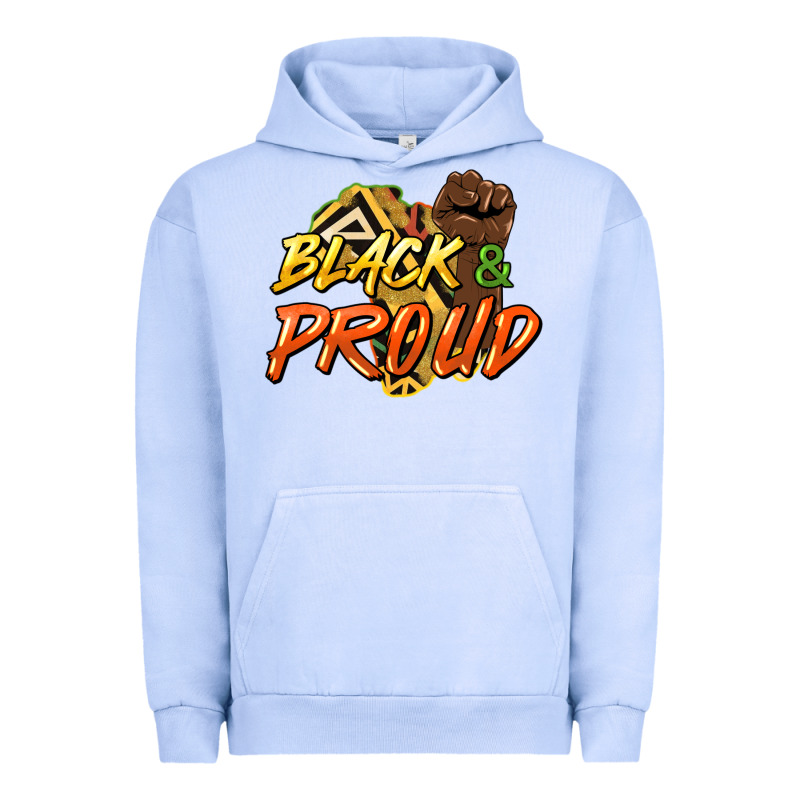 Black And Proud Urban Hoodie by HowdyJamesFarm | Teevron