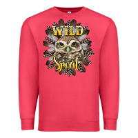 Cardinal wild spirit owl Premium Sweatshirt - BarkalooDesign