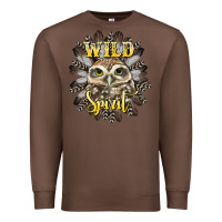 Chestnut wild spirit owl Premium Sweatshirt - BarkalooDesign