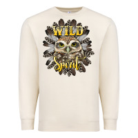Sandshell wild spirit owl Premium Sweatshirt - BarkalooDesign