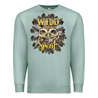 Seafoam wild spirit owl Premium Sweatshirt - BarkalooDesign